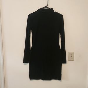 Black turtleneck dress